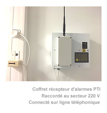 Coffret récepteur d'alarme pti modèle Datipro